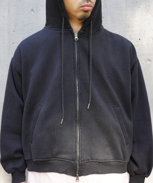 BEAVER（ビーバー）の「B omnivore/ビーオムニボー　SWEAT ZIP HOODIE（パーカー・メンズ・ブラック/グレー・L/M）」の14枚目の写真