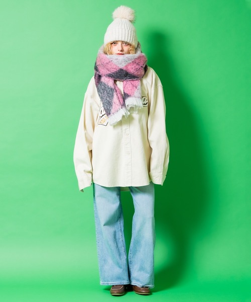 a.p.o.v.(エーピーオービー)の「a.p.o.v. サガラワッペン刺繍コーデュロイオーバーサイズベースボールシャツジャケット(シャツ/ブラウス・メンズ・ネイビー/アイボリー/カーキ・ONESIZE)」の6枚目の写真