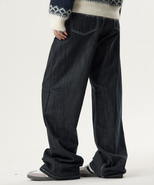UNKNOWN PLANET(アンノウンプラネット)の「ワイドデニムパンツインディゴ(デニムパンツ・レディース・その他・SMALL/MEDIUM/LARGE)」の4枚目の写真