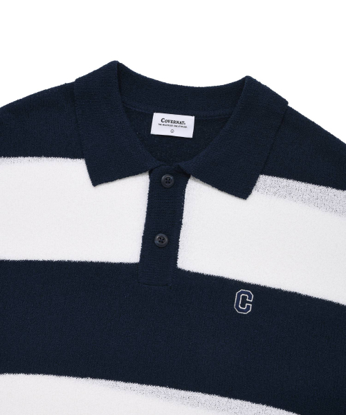 COVERNAT(カバーナット)の「Cロゴラグビー襟ハーフニットネイビー(ニット/セーター・レディース・その他・XX-LARGE/LARGE/MEDIUM/SMALL/X-LARGE/X-SMALL)」の3枚目の写真