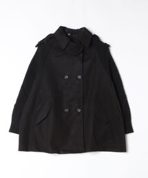 FREE STYLISTS（フリー スタイリスト）の「ニットドッキングフェイクウールコート/ポンチョ風（ポンチョ）」