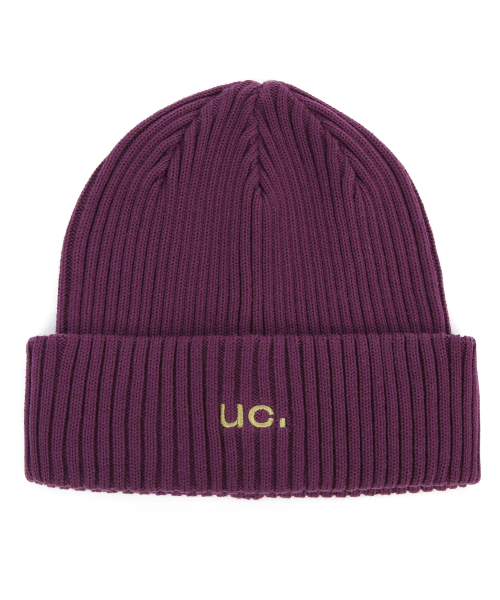 UNDERCONTROL(アンダーコントロール)の「四季用ビーニー BEANIE / リブ / ルーズ / UC / D パープル(ニットキャップ/ビーニー・レディース・その他・FREE)」の2枚目の写真
