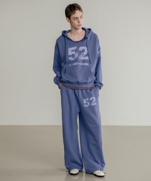 SSIN AND LEE（シンアンドリー）の「ラスティ コットンスウェットフードパーカー ブルー（パーカー・メンズ・その他・MEDIUM/LARGE）」の5枚目の写真