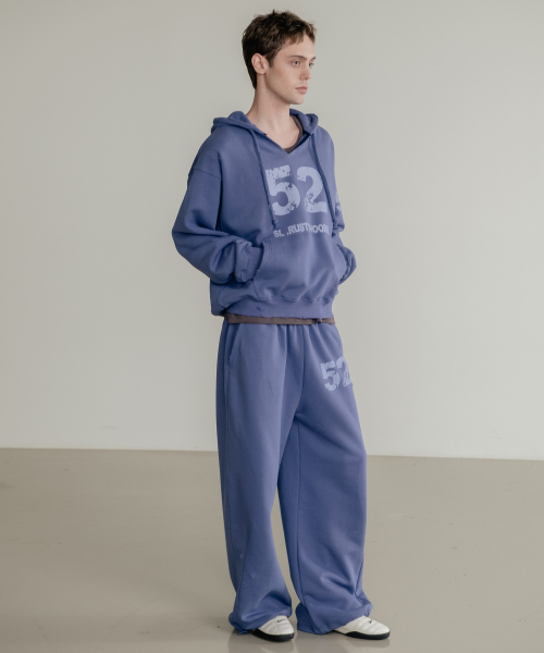 SSIN AND LEE（シンアンドリー）の「ラスティ コットンスウェットフードパーカー ブルー（パーカー・メンズ・その他・MEDIUM/LARGE）」の6枚目の写真