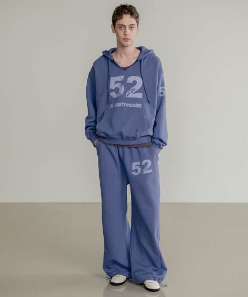 SSIN AND LEE（シンアンドリー）の「ラスティ コットンスウェットフードパーカー ブルー（パーカー・メンズ・その他・MEDIUM/LARGE）」の8枚目の写真