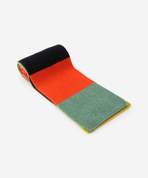 Jo Gordon（ジョーゴードン）の「Jo Gordon | ウール マルチカラーブロック マフラー UNISEX（マフラー・レディース・A・ONE）」の2枚目の写真