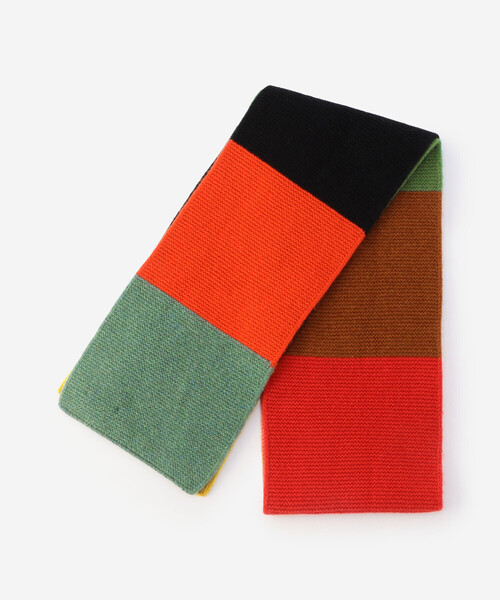 Jo Gordon（ジョーゴードン）の「Jo Gordon | ウール マルチカラーブロック マフラー UNISEX（マフラー・レディース・A・ONE）」の3枚目の写真