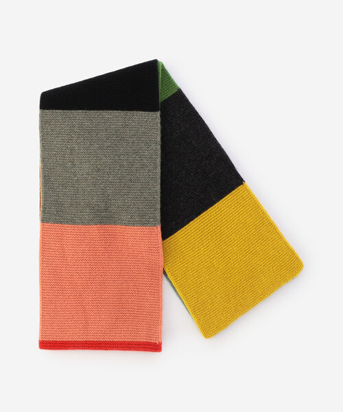 Jo Gordon（ジョーゴードン）の「Jo Gordon | ウール マルチカラーブロック マフラー UNISEX（マフラー・レディース・A・ONE）」の4枚目の写真