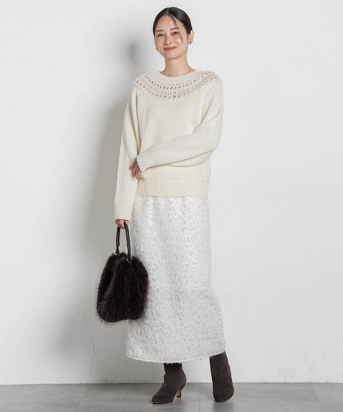 LAUTREAMONT(ロートレアモン)の「エディター東原妙子 × LAUTREAMONT /フェザージャガードタイトスカート(スカート・レディース・ブラック/ネイビー・9号)」の22枚目の写真