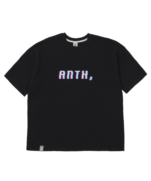 A NOTHING(アナッシング)の「PIXEL PIN-KNIT 1/2 BOX TEE (Black)(Tシャツ/カットソー・レディース・その他・MEDIUM)」の1枚目の写真