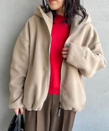 AMERICANA | 【WEB限定】[Americana/アメリカーナ] ワンポイント刺繍ロゴ フリースフードジャケット(その他アウター)