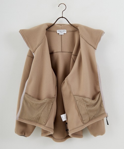 WEB限定】[Americana/アメリカーナ] ワンポイント刺繍ロゴ フリース