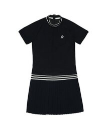 EDITMENT（エディットメント）の「ウィメンズピケウーブンコンボドレスブラック（ワンピース）」