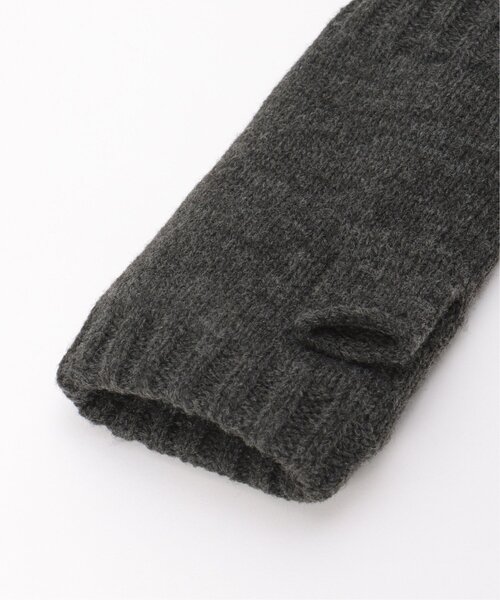 LBC（エルビーシー）の「ニット指なしグローブ（手袋・レディース・ブラック/オフホワイト/グレー・FREE）」の13枚目の写真