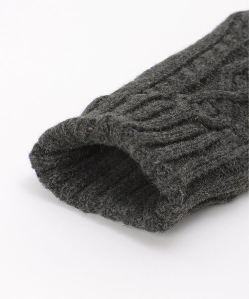 LBC（エルビーシー）の「ニット指なしグローブ（手袋・レディース・ブラック/オフホワイト/グレー・FREE）」の14枚目の写真