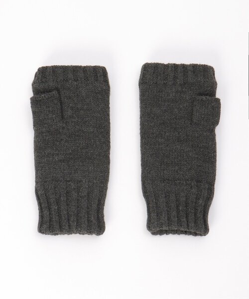 LBC（エルビーシー）の「ニット指なしグローブ（手袋・レディース・ブラック/オフホワイト/グレー・FREE）」の17枚目の写真