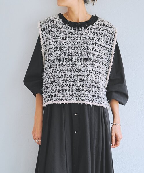 ツイードニットベスト（ベスト）｜BEARDSLEY（ビアズリー）の