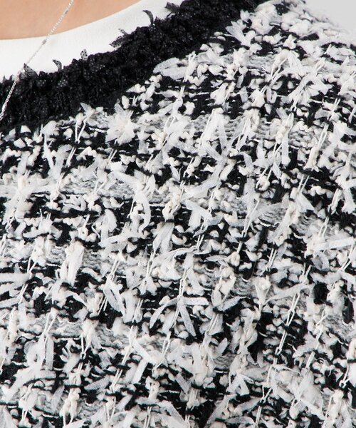 BEARDSLEY（ビアズリー）の「ツイードニットベスト（ベスト・レディース・ブラック・FREE）」の19枚目の写真