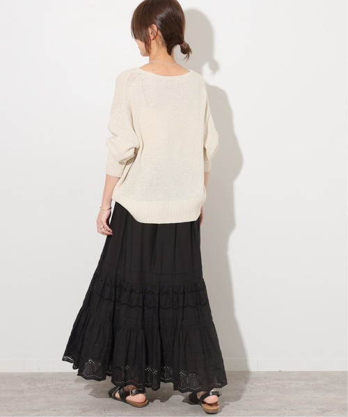 JOURNAL STANDARD relume(ジャーナルスタンダード レリューム)の「《WEB限定追加》コットンボイルタック刺繍ロングスカート(スカート・レディース・ブラック・FREE)」の22枚目の写真
