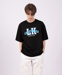 LK カリフォルニア オーバーサイズ 半袖Tシャツ ネイビー