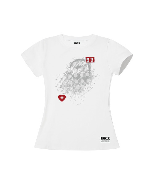 SEW-B（ソービー）の「ホスピタル セミクロップ 半袖Tシャツ [ホワイト]（Tシャツ/カットソー・レディース・その他・FREE）」の2枚目の写真