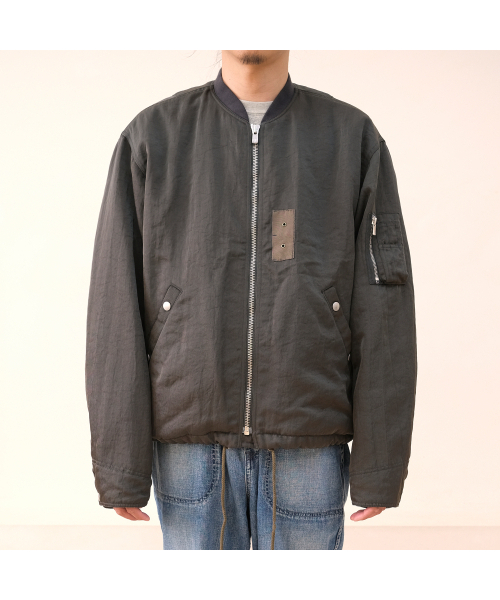 BONRROW(ボンロウ)の「Reversible Padded Flight JK_Ash(ブルゾン・メンズ・その他・MEDIUM/LARGE)」の1枚目の写真