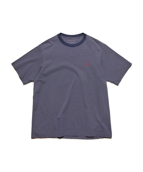 SOPHNET.（ソフネット）の「SCORPION BORDER WIDE TEE（Tシャツ/カットソー・メンズ・ホワイト/ネイビー・4/3/2/1/5）」の2枚目の写真