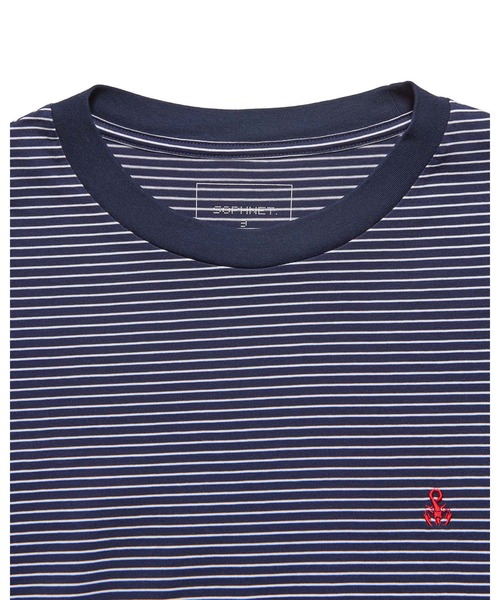 SOPHNET.（ソフネット）の「SCORPION BORDER WIDE TEE（Tシャツ/カットソー・メンズ・ホワイト/ネイビー・4/3/2/1/5）」の10枚目の写真