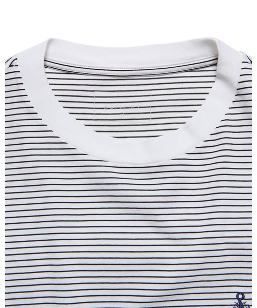 SOPHNET.（ソフネット）の「SCORPION BORDER WIDE TEE（Tシャツ/カットソー・メンズ・ホワイト/ネイビー・4/3/2/1/5）」の7枚目の写真