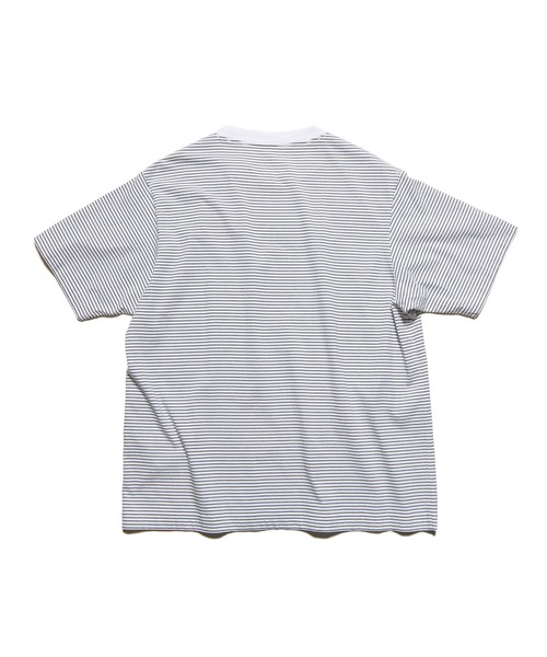 SOPHNET.（ソフネット）の「SCORPION BORDER WIDE TEE（Tシャツ/カットソー・メンズ・ホワイト/ネイビー・4/3/2/1/5）」の6枚目の写真