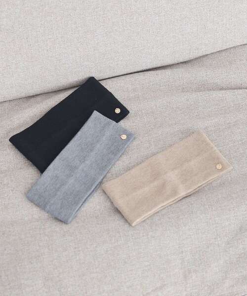 earth music&ecology(アースミュージックアンドエコロジー)の「リブニットターバン(ヘアバンド・レディース・ベージュ/グレー/ブラック・FREE)」の5枚目の写真