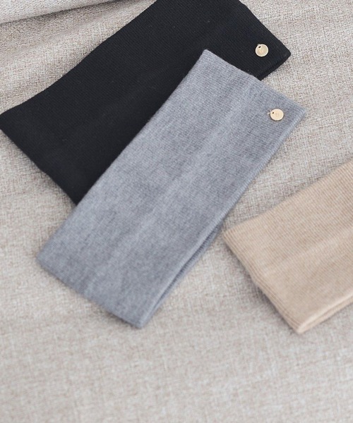 earth music&ecology(アースミュージックアンドエコロジー)の「リブニットターバン(ヘアバンド・レディース・ベージュ/グレー/ブラック・FREE)」の1枚目の写真