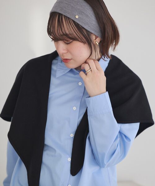 earth music&ecology(アースミュージックアンドエコロジー)の「リブニットターバン(ヘアバンド・レディース・ベージュ/グレー/ブラック・FREE)」の4枚目の写真