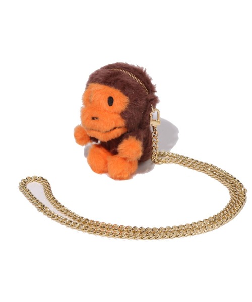 A BATHING APE（アベイシングエイプ）の「BABY MILO SHORT FUR MINI SHOULDER BAG（ショルダーバッグ・レディース・ピンク/ブラウン・FREE）」の3枚目の写真