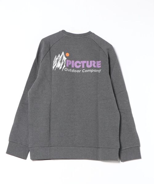 PICTURE ORGANIC CLOTHING(ピクチャーオーガニッククロージング)の「【PICTURE/ピクチャー】TOANAH CREW クルー スウェット トレーナー バックプリント ロゴ刺繍(スウェット・メンズ・ダークグレー・MEDIUM/LARGE/X-LARGE)」の4枚目の写真