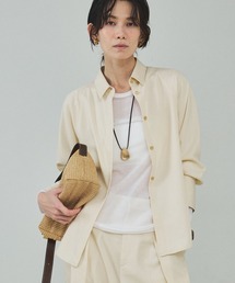 qualite（カリテ）の「【セットアップ対応】テンセルハイツイストシャツ 春服 春カラー レイヤード デニム風（シャツ/ブラウス）」