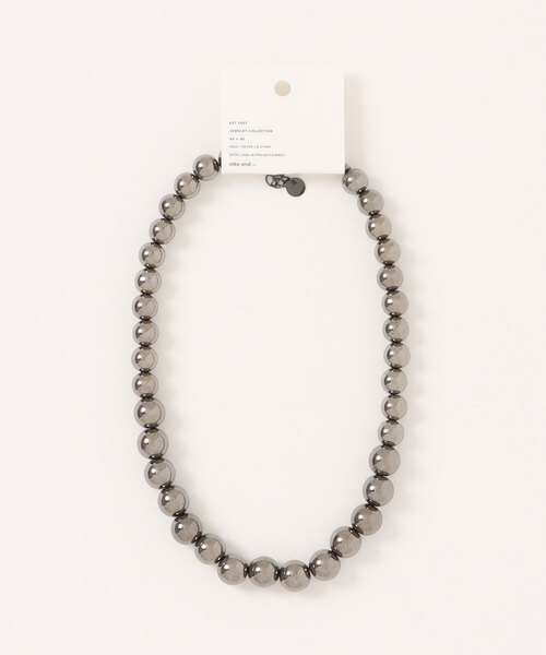 niko and...（ニコアンド）の「メタルボールネックレス（ネックレス・レディース・ブラック/グレー・0）」の5枚目の写真