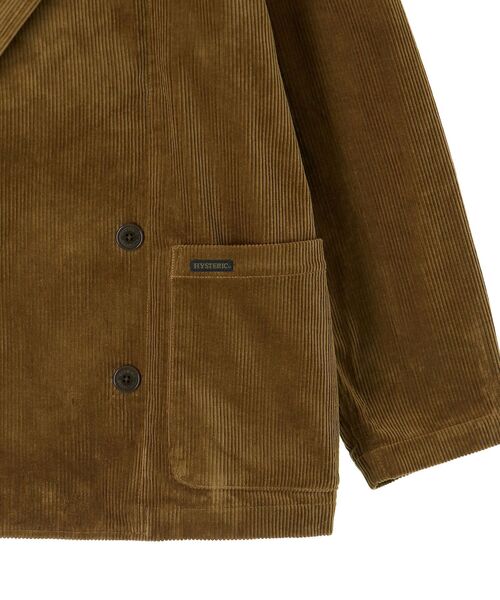 HYSTERIC GLAMOUR（ヒステリックグラマー）の「ダブルブレステッドジャケット（テーラードジャケット・メンズ・ブラウン/ブラック・X-LARGE/LARGE/MEDIUM/SMALL）」の4枚目の写真