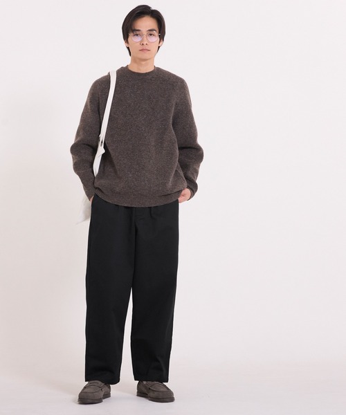 coca（coca）（コカ）の「チノワイドパンツ（チノパンツ・メンズ・ブラック/ベージュ・L/M/XL）」の13枚目の写真