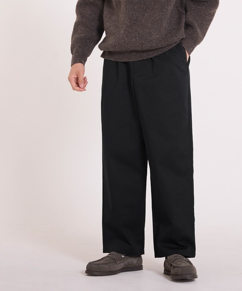 coca（coca）（コカ）の「チノワイドパンツ（チノパンツ・メンズ・ブラック/ベージュ・L/M/XL）」の16枚目の写真