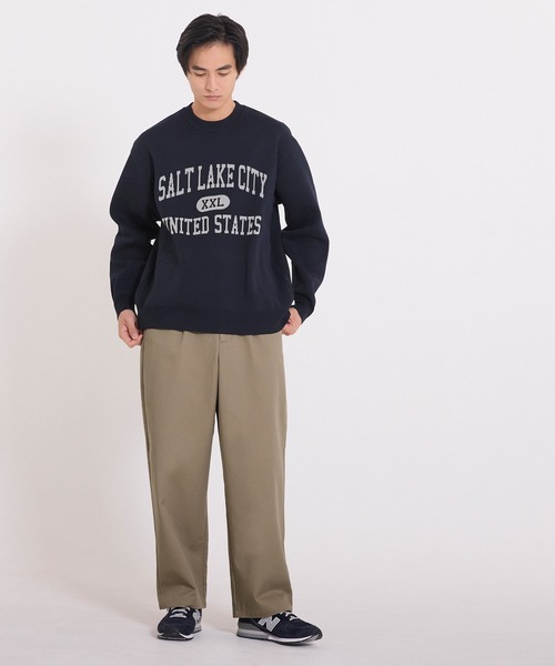 coca（coca）（コカ）の「チノワイドパンツ（チノパンツ・メンズ・ブラック/ベージュ・L/M/XL）」の18枚目の写真