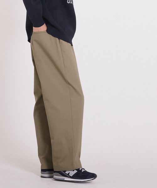 coca（coca）（コカ）の「チノワイドパンツ（チノパンツ・メンズ・ブラック/ベージュ・L/M/XL）」の4枚目の写真