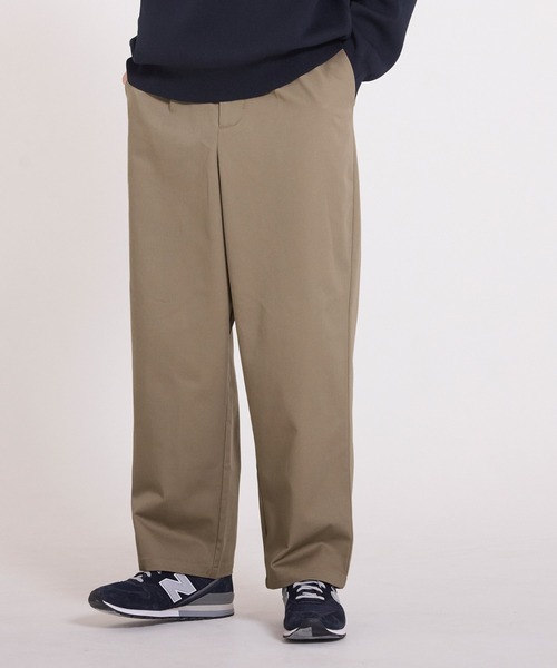 coca（coca）（コカ）の「チノワイドパンツ（チノパンツ・メンズ・ブラック/ベージュ・L/M/XL）」の6枚目の写真