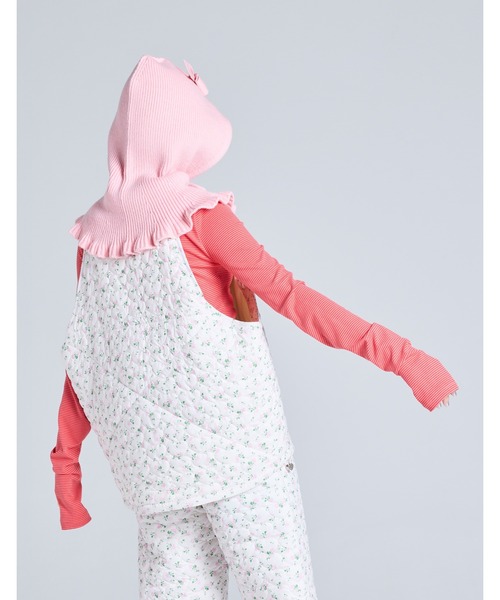 Little sunny bite(リトルサニーバイト)の「【8】【it】【Little Sunny Bite】floral quilting vest(ベスト・レディース・ピンク/ホワイト/ブラック・SMALL/MEDIUM)」の5枚目の写真
