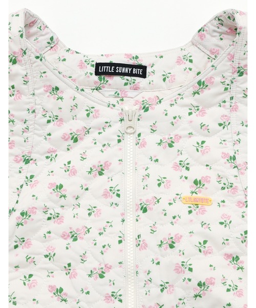 Little sunny bite(リトルサニーバイト)の「【8】【it】【Little Sunny Bite】floral quilting vest(ベスト・レディース・ピンク/ホワイト/ブラック・SMALL/MEDIUM)」の6枚目の写真