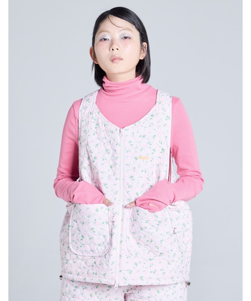 Little sunny bite(リトルサニーバイト)の「【8】【it】【Little Sunny Bite】floral quilting vest(ベスト・レディース・ピンク/ホワイト/ブラック・SMALL/MEDIUM)」の19枚目の写真