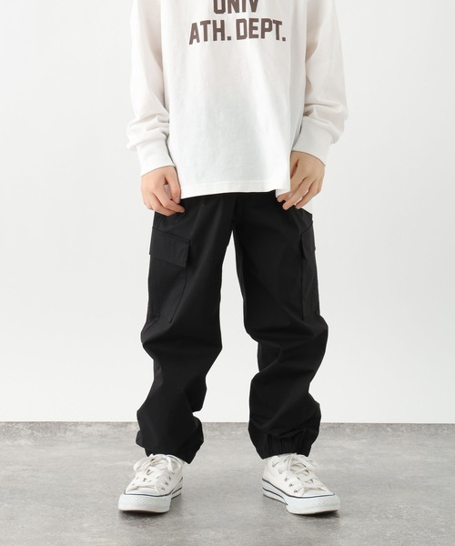 GLOBAL WORK（グローバルワーク）の「スゴラクストレッチカーゴパンツ/611237（カーゴパンツ・キッズ・ブラック系その他/チャコールグレー/ブルー/ブラック/カーキ・130cm/140cm/150cm/160cm）」の2枚目の写真