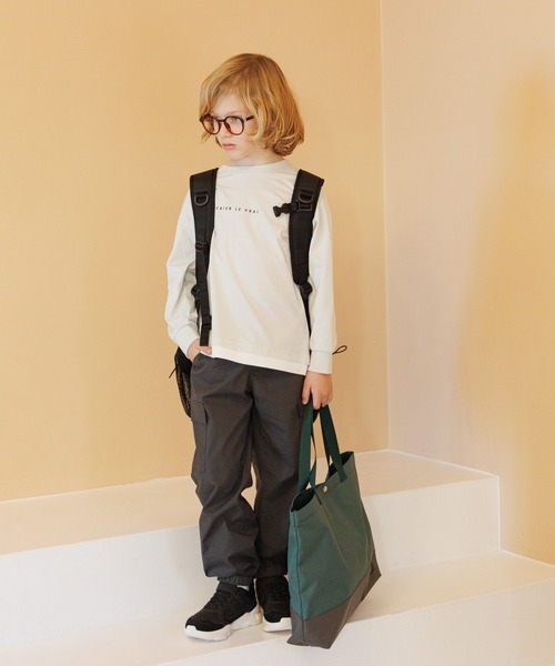 GLOBAL WORK（グローバルワーク）の「スゴラクストレッチカーゴパンツ/611237（カーゴパンツ・キッズ・ブラック系その他/チャコールグレー/ブルー/ブラック/カーキ・130cm/140cm/150cm/160cm）」の9枚目の写真