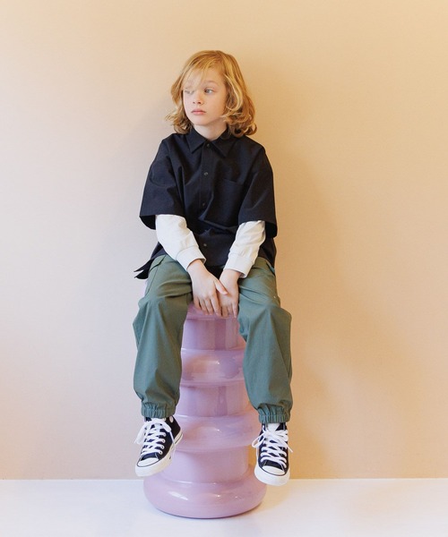 GLOBAL WORK（グローバルワーク）の「スゴラクストレッチカーゴパンツ/611237（カーゴパンツ・キッズ・ブラック系その他/チャコールグレー/ブルー/ブラック/カーキ・130cm/140cm/150cm/160cm）」の14枚目の写真