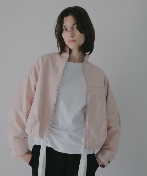 MANOF（マノフ）の「BALLOON ZIP BLOUSON（その他アウター・レディース・ベージュ/ブラック/ピンク・M/S）」の8枚目の写真